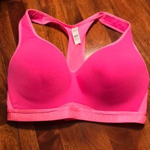 NWOT Under Armour Sports Bra - Hot Pink 32DD